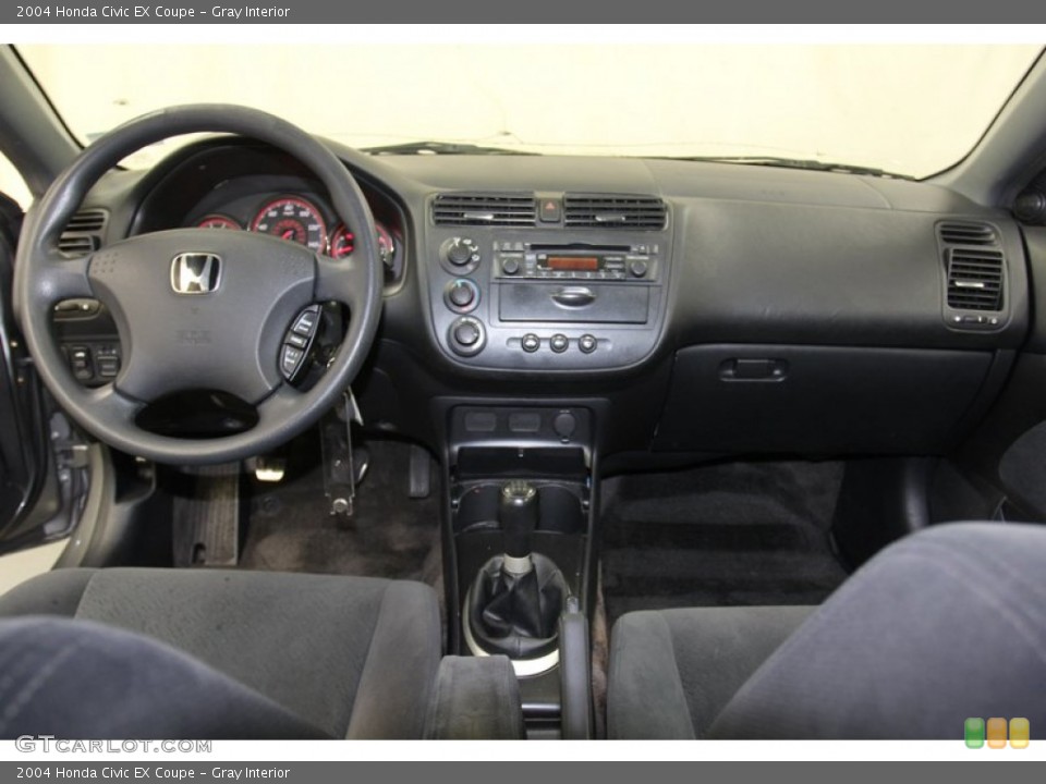 Gray Interior Dashboard for the 2004 Honda Civic EX Coupe #78714434