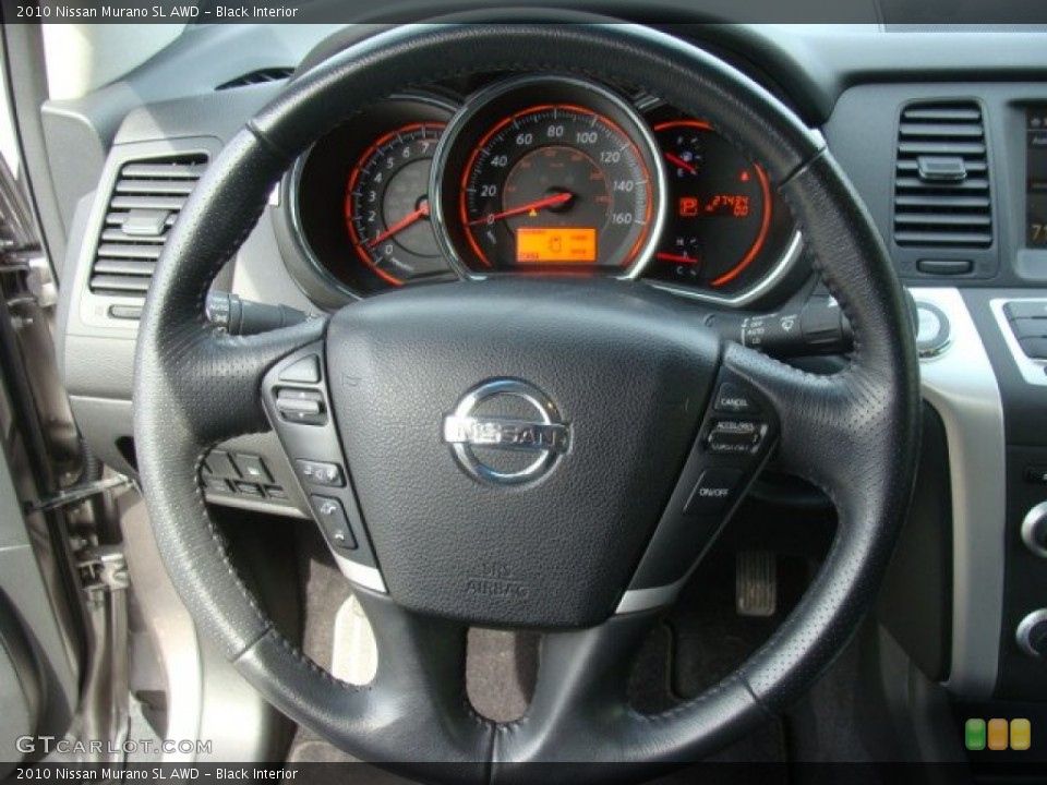 Black Interior Steering Wheel for the 2010 Nissan Murano SL AWD #78714437