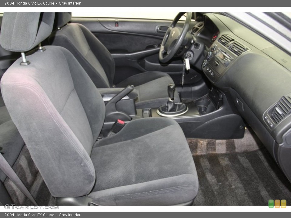 Gray Interior Front Seat for the 2004 Honda Civic EX Coupe #78714983