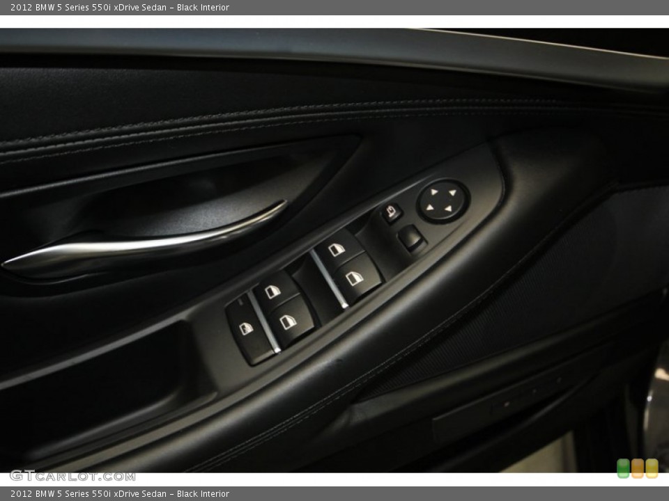 Black Interior Controls for the 2012 BMW 5 Series 550i xDrive Sedan #78716420