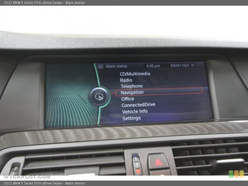 Black Interior Controls for the 2012 BMW 5 Series 550i xDrive Sedan #78716582
