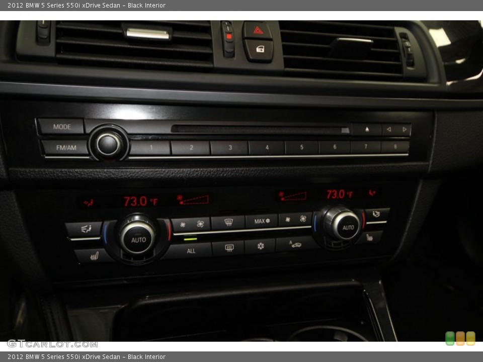 Black Interior Controls for the 2012 BMW 5 Series 550i xDrive Sedan #78716597