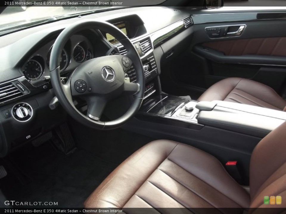 Chestnut Brown Interior Photo for the 2011 Mercedes-Benz E 350 4Matic Sedan #78716723