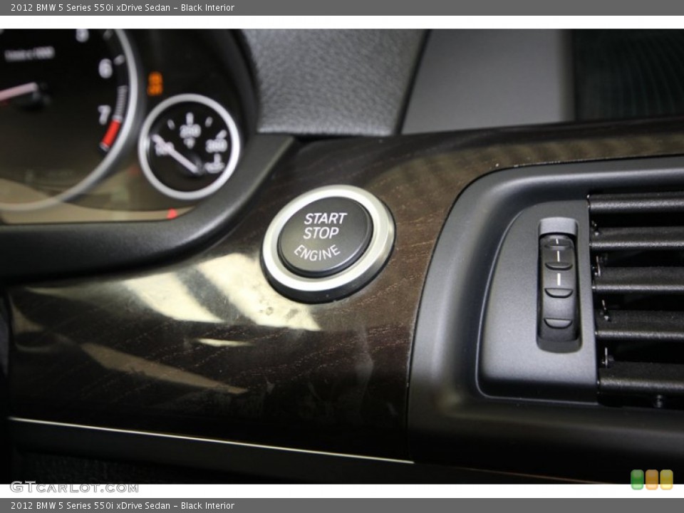 Black Interior Controls for the 2012 BMW 5 Series 550i xDrive Sedan #78716733