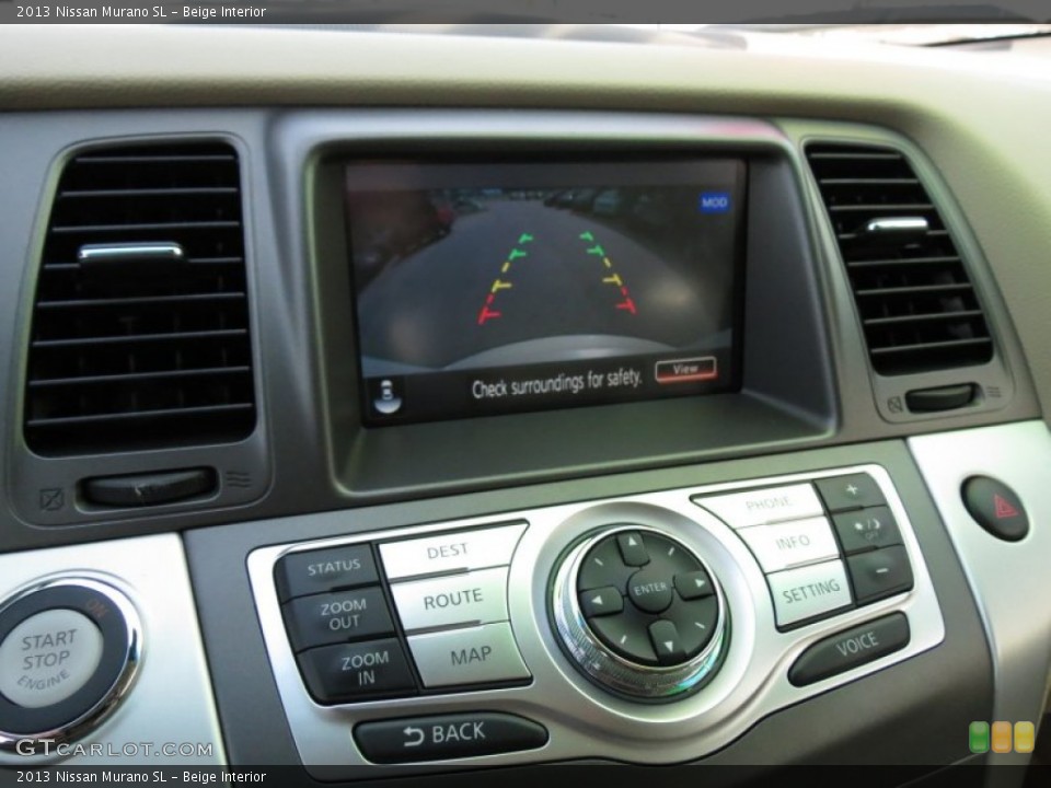 Beige Interior Controls for the 2013 Nissan Murano SL #78716741