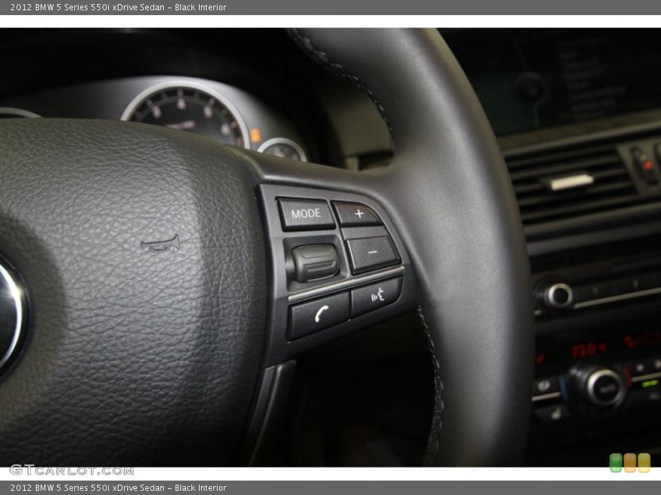 Black Interior Controls for the 2012 BMW 5 Series 550i xDrive Sedan #78716752