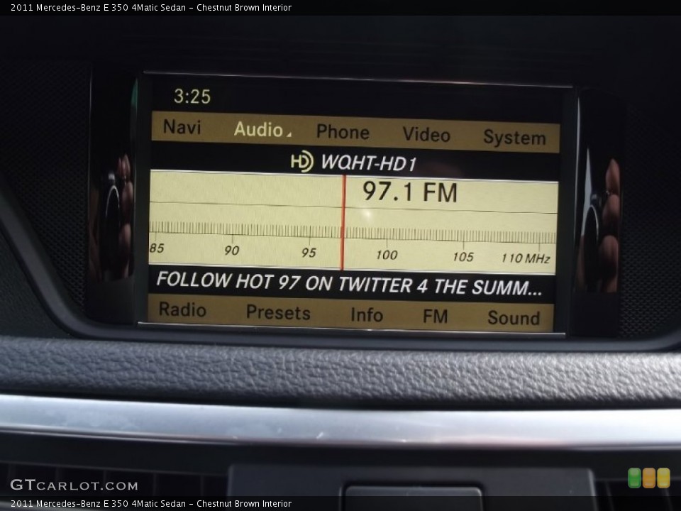 Chestnut Brown Interior Audio System for the 2011 Mercedes-Benz E 350 4Matic Sedan #78716942