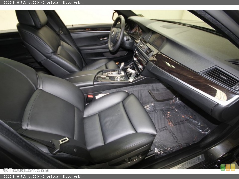 Black Interior Front Seat for the 2012 BMW 5 Series 550i xDrive Sedan #78716971