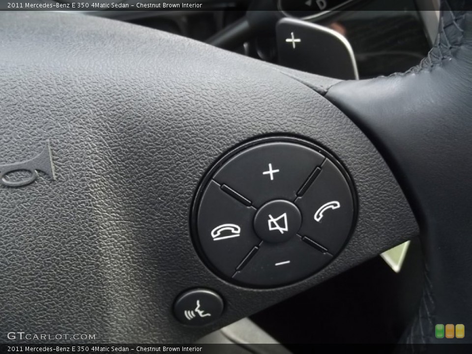 Chestnut Brown Interior Controls for the 2011 Mercedes-Benz E 350 4Matic Sedan #78717001