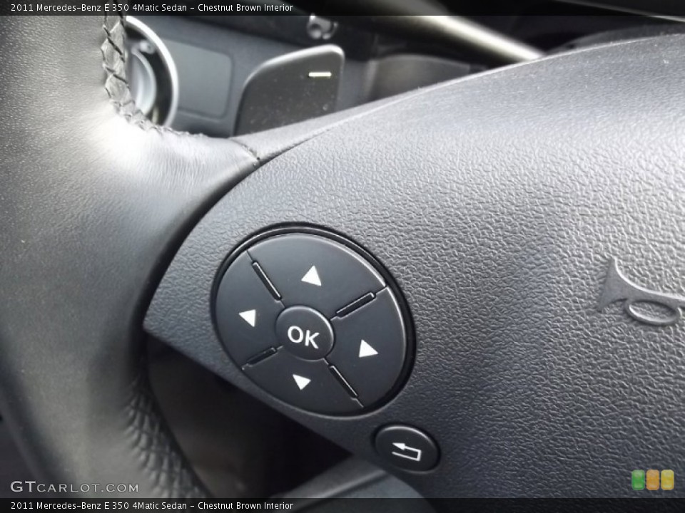 Chestnut Brown Interior Controls for the 2011 Mercedes-Benz E 350 4Matic Sedan #78717020