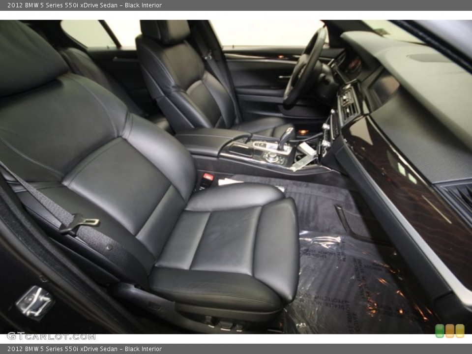 Black Interior Front Seat for the 2012 BMW 5 Series 550i xDrive Sedan #78717056