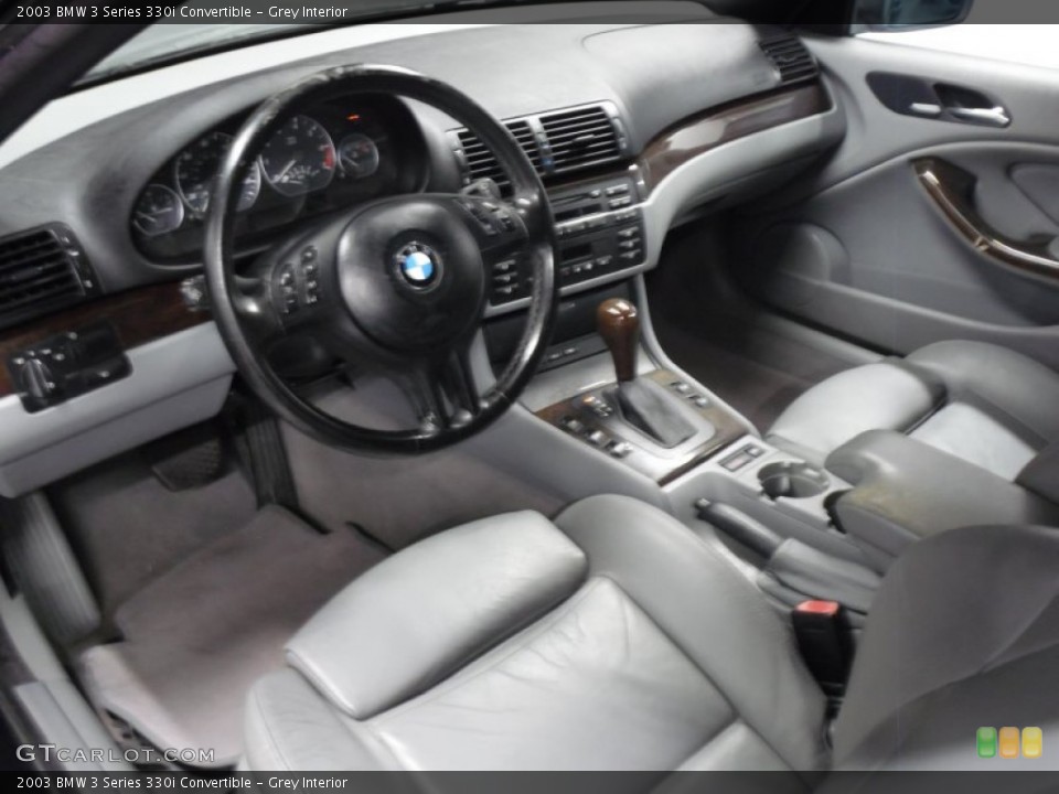 Grey Interior Prime Interior for the 2003 BMW 3 Series 330i Convertible #78717614