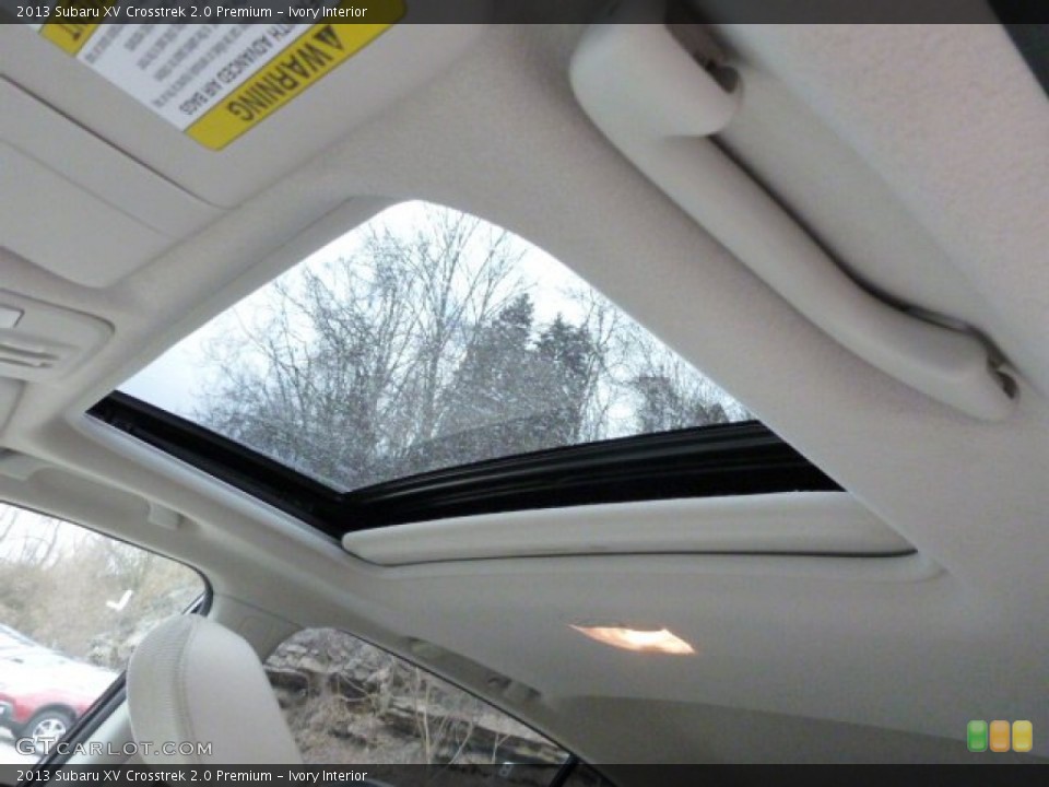 Ivory Interior Sunroof for the 2013 Subaru XV Crosstrek 2.0 Premium #78718643