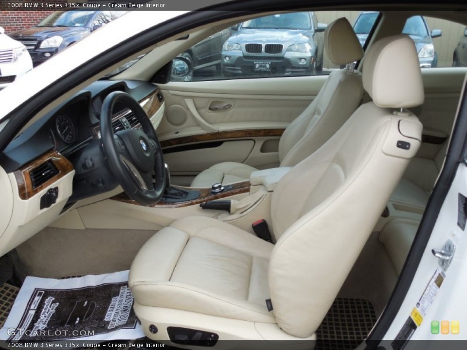 Cream Beige Interior Photo for the 2008 BMW 3 Series 335xi Coupe #78719606