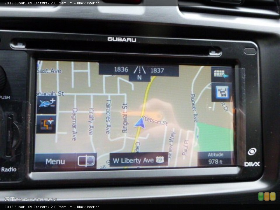 Black Interior Navigation for the 2013 Subaru XV Crosstrek 2.0 Premium #78719864