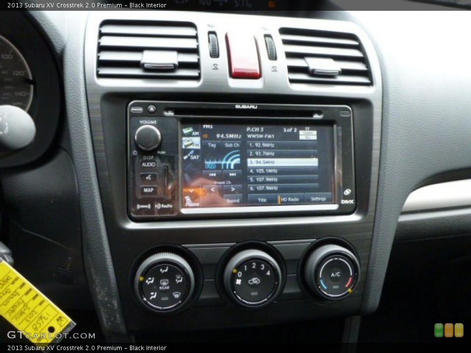 Black Interior Controls for the 2013 Subaru XV Crosstrek 2.0 Premium #78719906