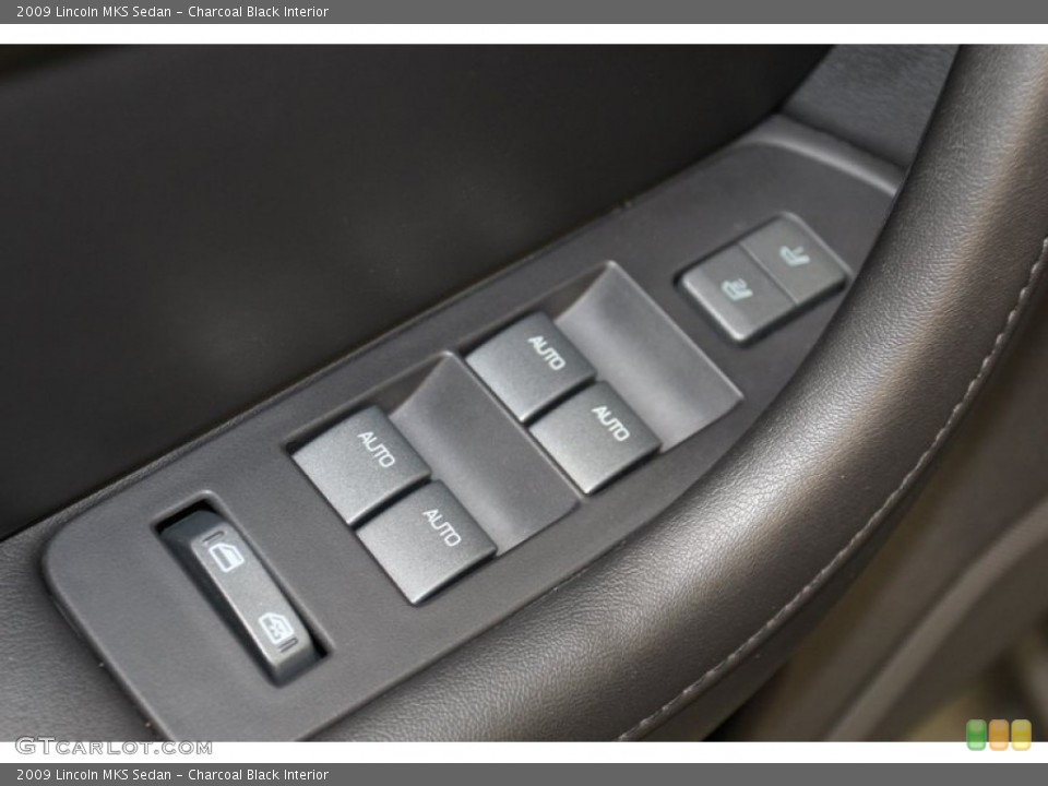 Charcoal Black Interior Controls for the 2009 Lincoln MKS Sedan #78720278