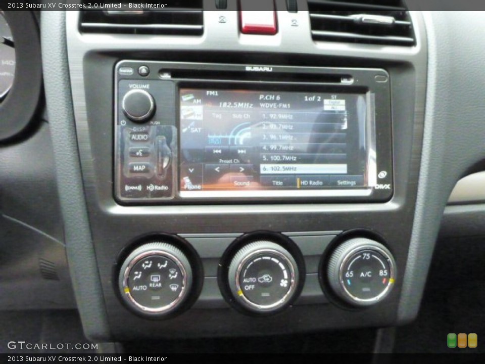 Black Interior Controls for the 2013 Subaru XV Crosstrek 2.0 Limited #78721299