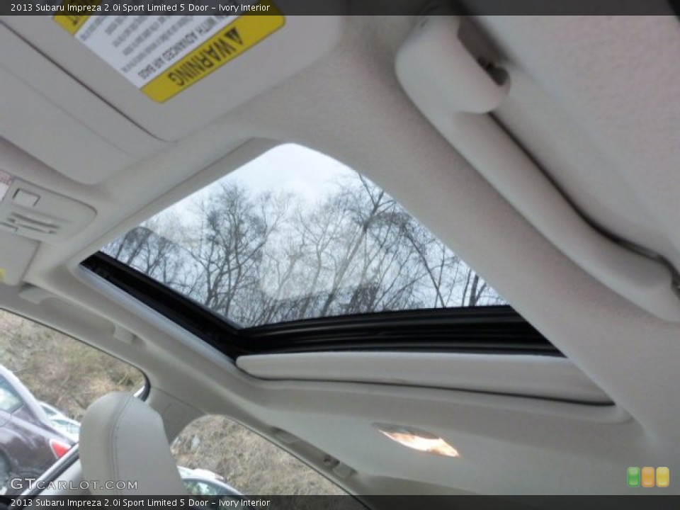 Ivory Interior Sunroof for the 2013 Subaru Impreza 2.0i Sport Limited 5 Door #78722345