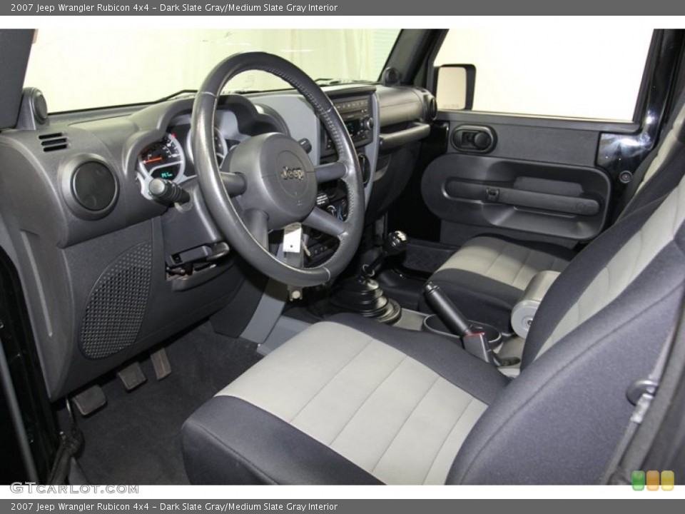 Dark Slate Gray/Medium Slate Gray Interior Photo for the 2007 Jeep Wrangler Rubicon 4x4 #78722919