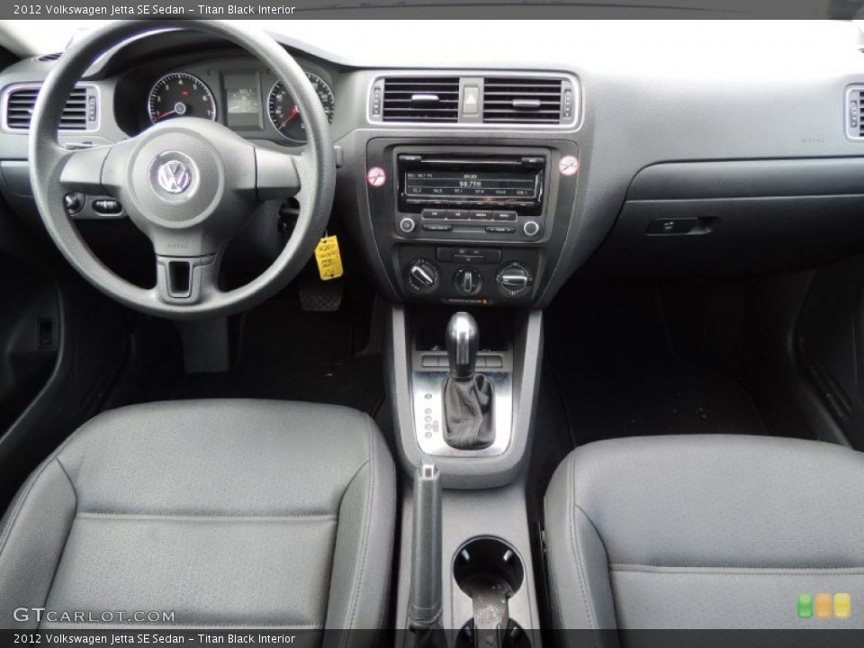 Titan Black Interior Dashboard for the 2012 Volkswagen Jetta SE Sedan #78723371