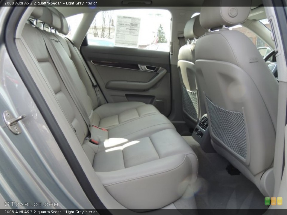 Light Grey Interior Rear Seat for the 2008 Audi A6 3.2 quattro Sedan #78724100