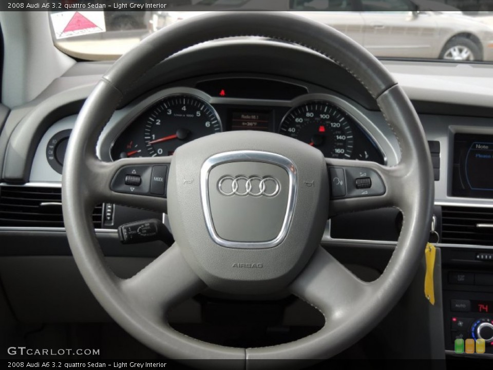 Light Grey Interior Steering Wheel for the 2008 Audi A6 3.2 quattro Sedan #78724198
