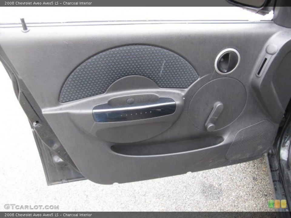 Charcoal Interior Door Panel for the 2008 Chevrolet Aveo Aveo5 LS #78724742