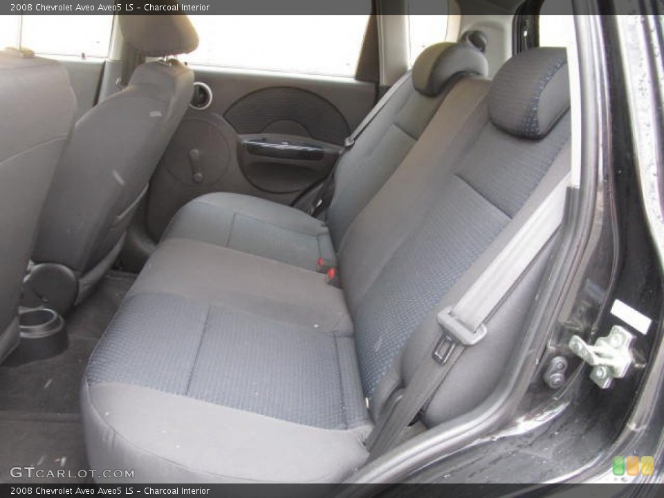 Charcoal Interior Rear Seat for the 2008 Chevrolet Aveo Aveo5 LS #78724776