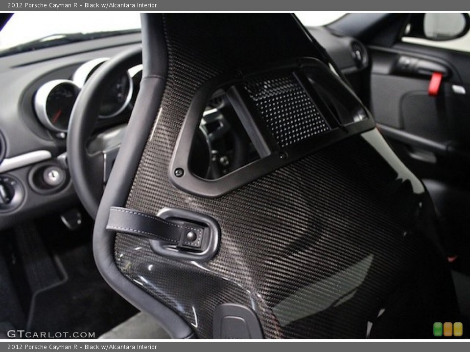 Black w/Alcantara 2012 Porsche Cayman Interiors