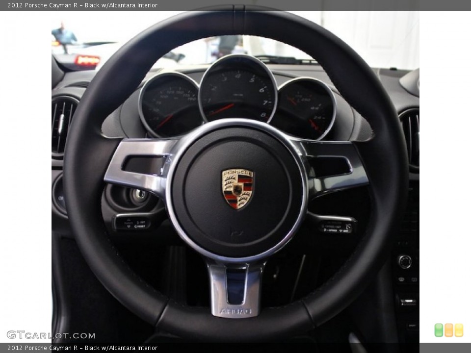 Black w/Alcantara Interior Steering Wheel for the 2012 Porsche Cayman R #78725248