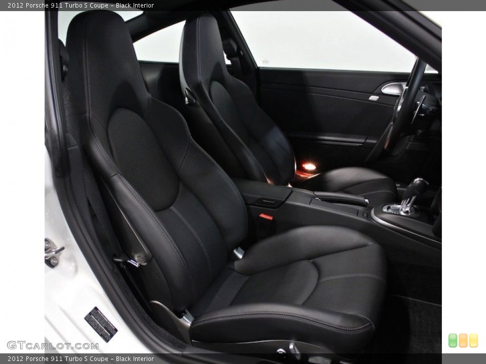 Black Interior Front Seat for the 2012 Porsche 911 Turbo S Coupe #78726257