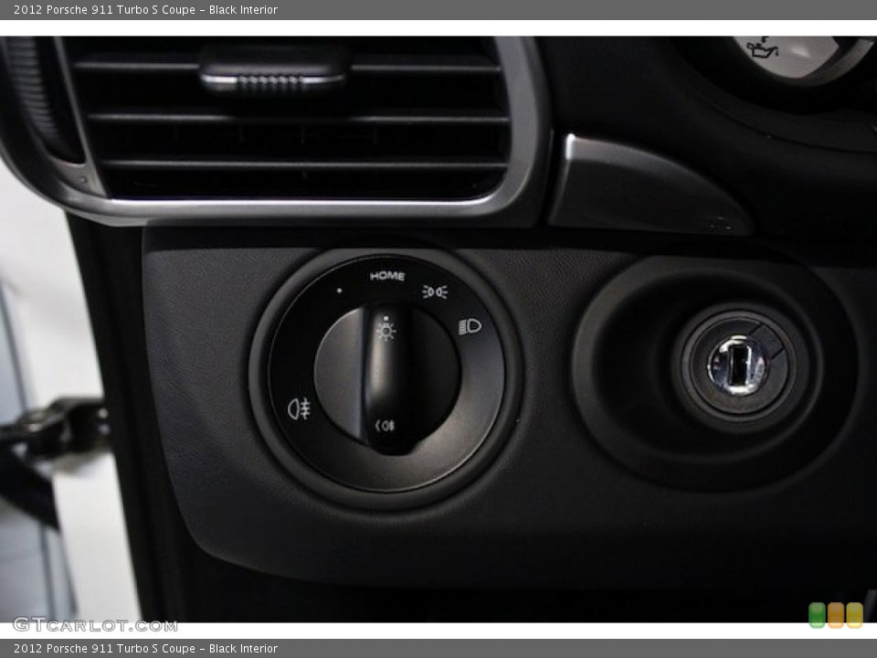 Black Interior Controls for the 2012 Porsche 911 Turbo S Coupe #78726377