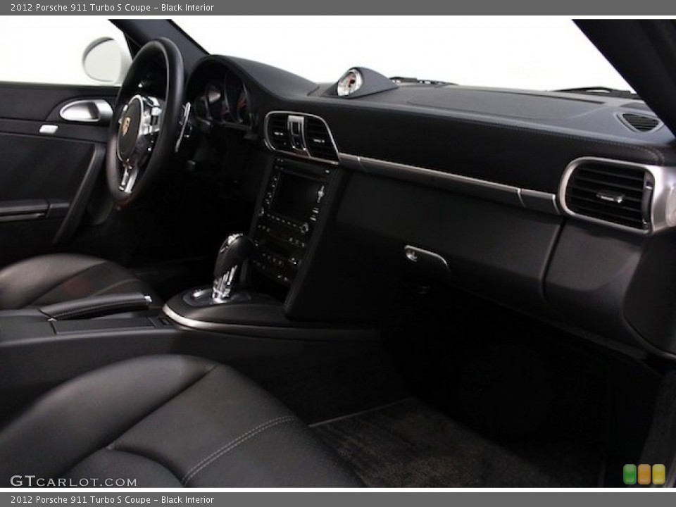 Black Interior Dashboard for the 2012 Porsche 911 Turbo S Coupe #78726392