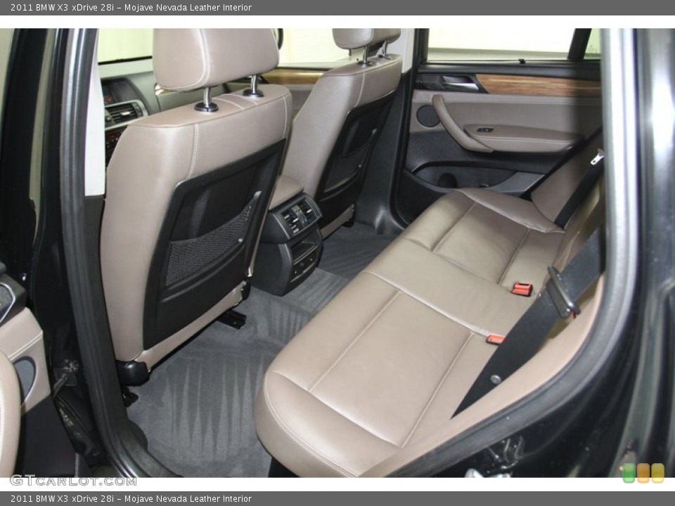 Mojave Nevada Leather Interior Rear Seat for the 2011 BMW X3 xDrive 28i #78726464