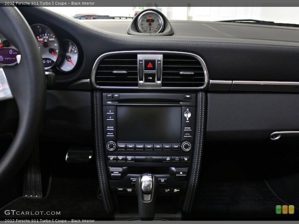 Black Interior Controls for the 2012 Porsche 911 Turbo S Coupe #78726497