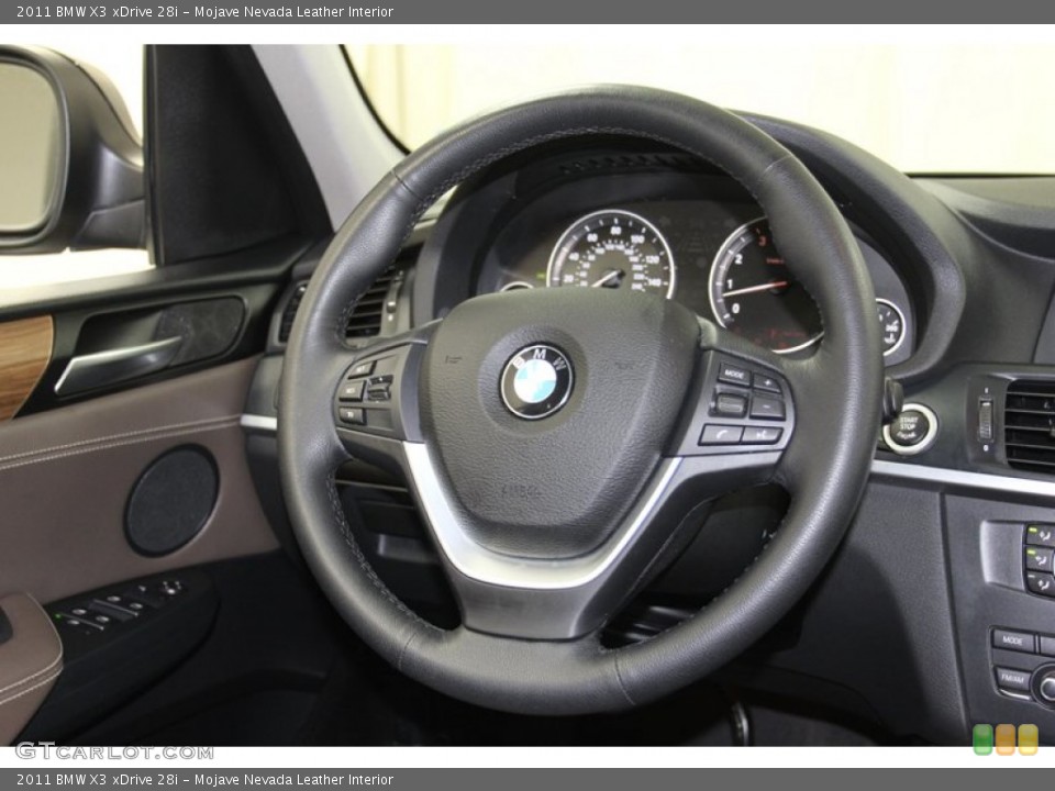 Mojave Nevada Leather Interior Steering Wheel for the 2011 BMW X3 xDrive 28i #78726533