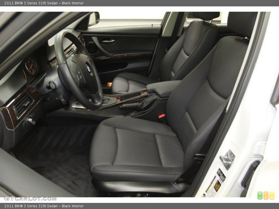 Black Interior Front Seat for the 2011 BMW 3 Series 328i Sedan #78726887