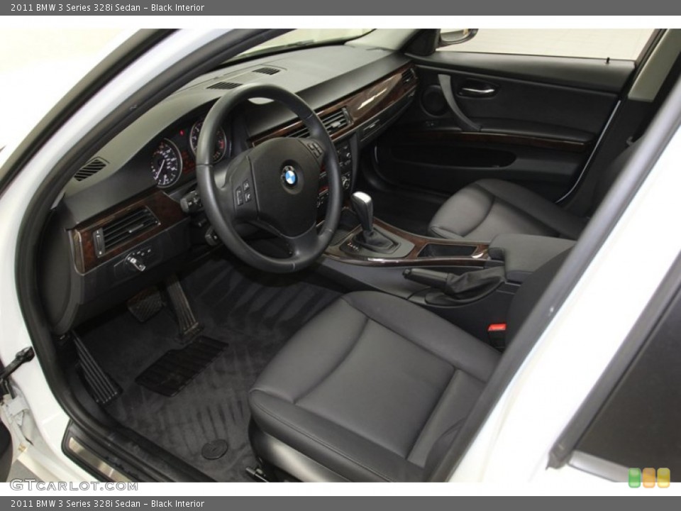Black Interior Prime Interior for the 2011 BMW 3 Series 328i Sedan #78727056