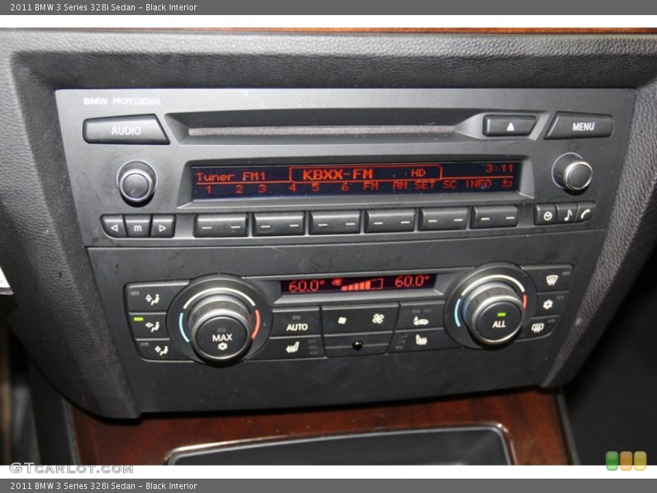 Black Interior Controls for the 2011 BMW 3 Series 328i Sedan #78727154