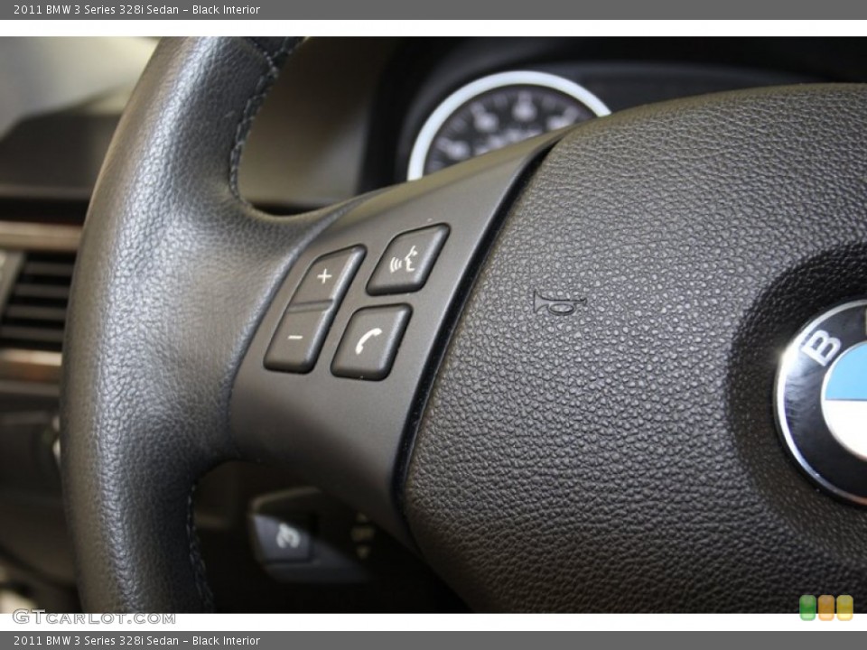 Black Interior Controls for the 2011 BMW 3 Series 328i Sedan #78727223
