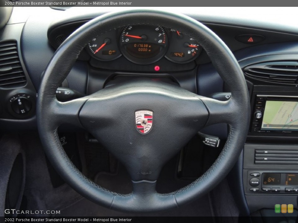 Metropol Blue Interior Steering Wheel for the 2002 Porsche Boxster  #78727766