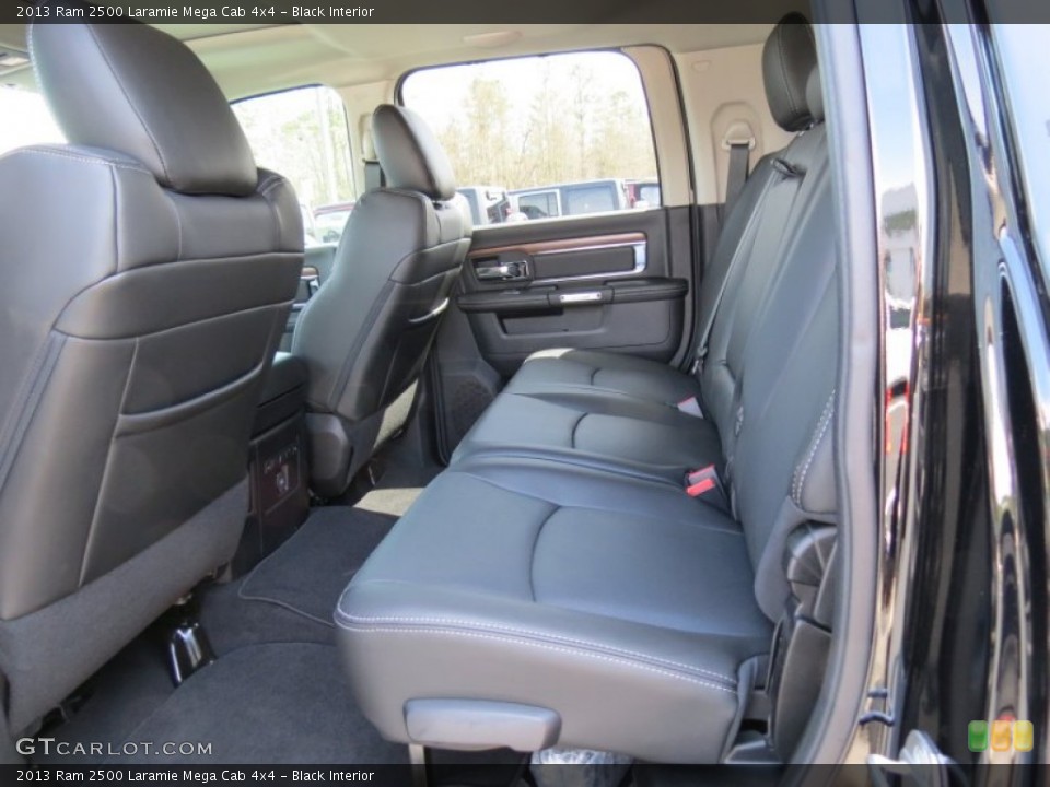 Black Interior Rear Seat for the 2013 Ram 2500 Laramie Mega Cab 4x4 #78728468