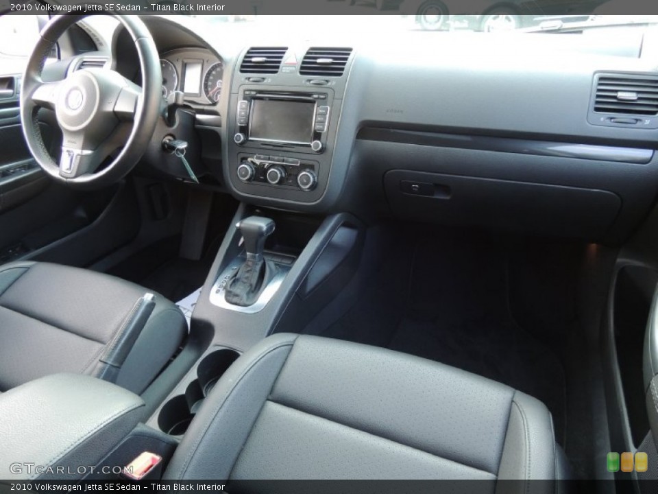 Titan Black Interior Dashboard for the 2010 Volkswagen Jetta SE Sedan #78728516