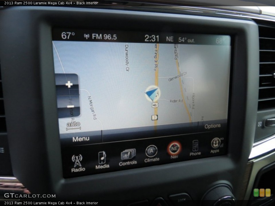 Black Interior Navigation for the 2013 Ram 2500 Laramie Mega Cab 4x4 #78728567