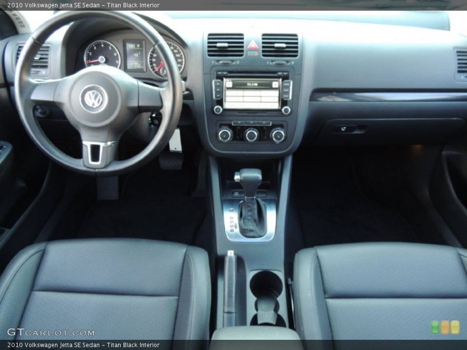 Titan Black Interior Dashboard for the 2010 Volkswagen Jetta SE Sedan #78728636