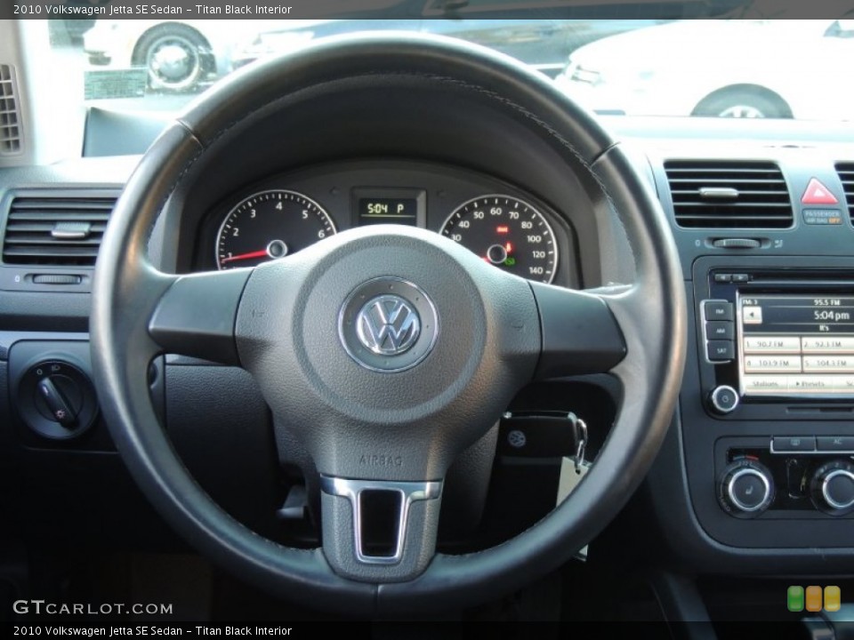 Titan Black Interior Steering Wheel for the 2010 Volkswagen Jetta SE Sedan #78728657