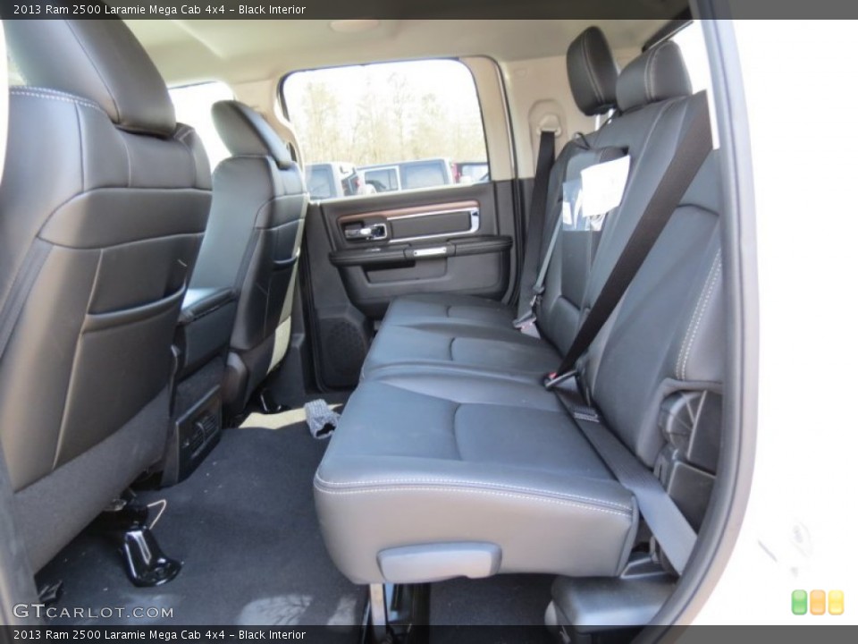 Black Interior Rear Seat for the 2013 Ram 2500 Laramie Mega Cab 4x4 #78728855