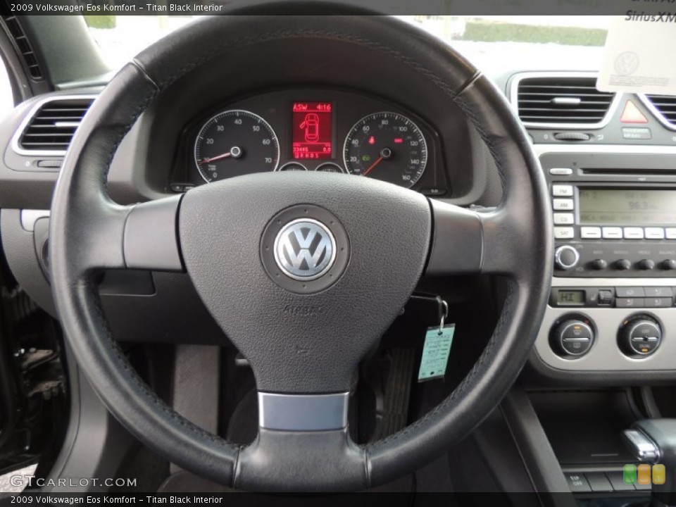 Titan Black Interior Steering Wheel for the 2009 Volkswagen Eos Komfort #78729640