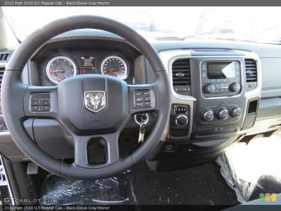 Black/Diesel Gray Interior Dashboard for the 2013 Ram 1500 SLT Regular Cab #78729668